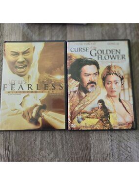 Fearless Curse of the Golden Flower Martial Arts Action Drama DVD Bundle 2000s